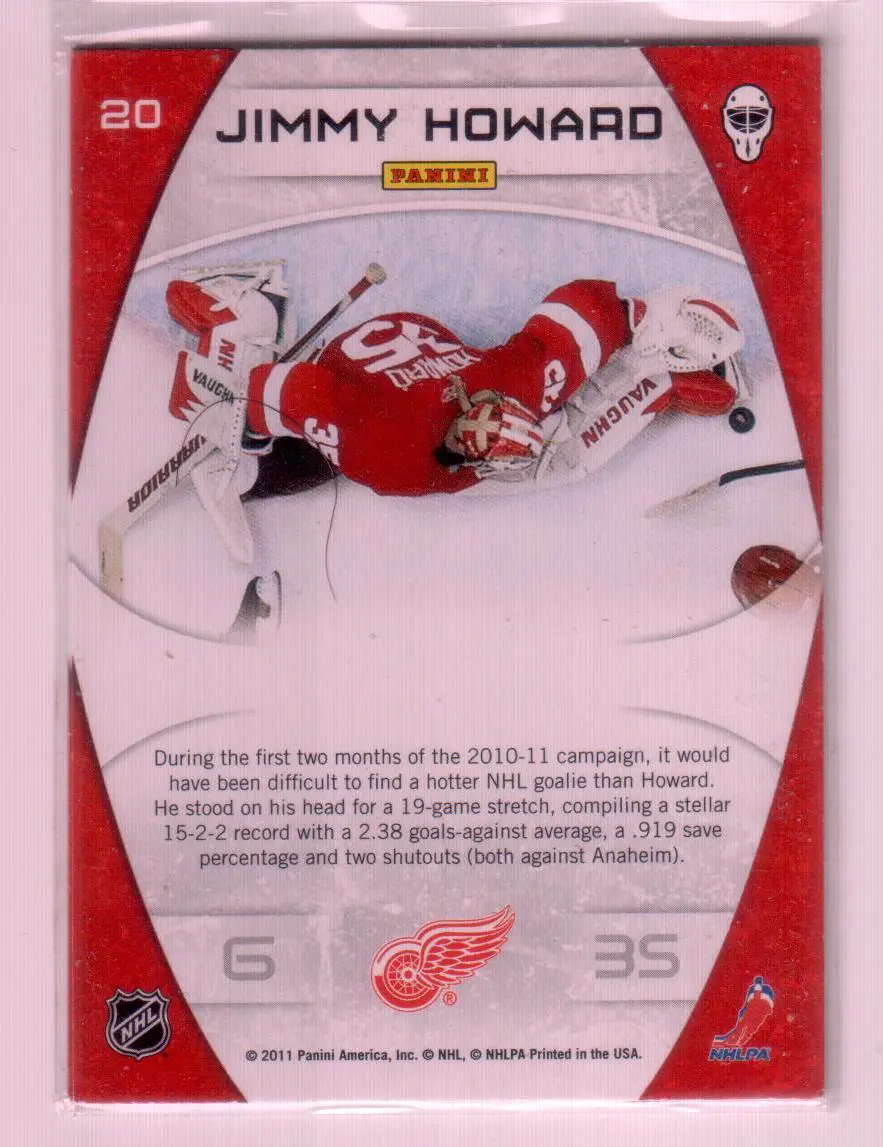 2011-12 Certified Masked Marvels #20 Jimmy Howard 1