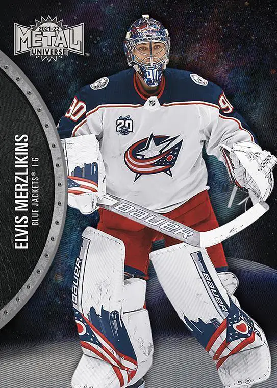 2021-22 Skybox Metal Universe - [Base] - #44 Elvis Merzlikins