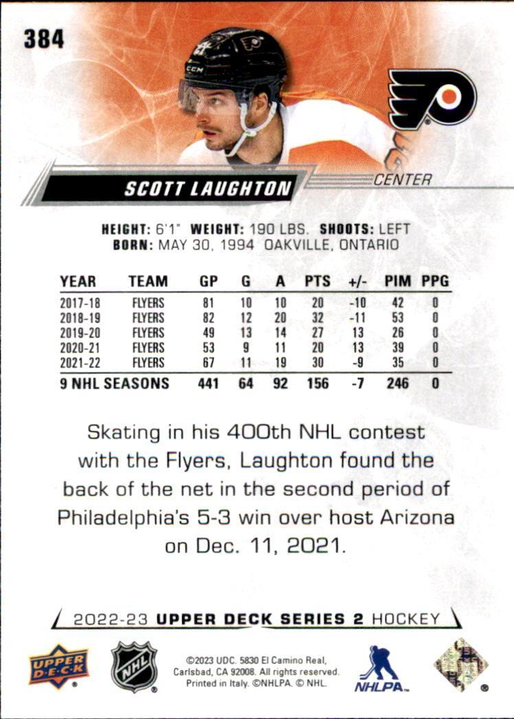 2022-23 Upper Deck #384 Scott Laughton 1