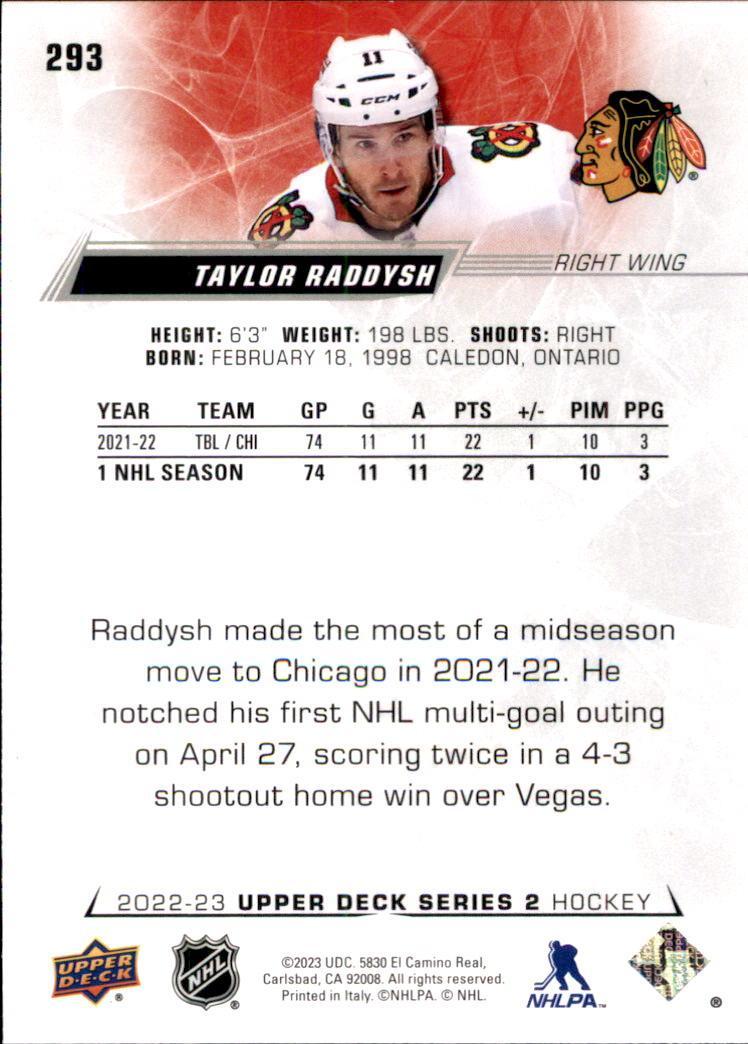 2022-23 Upper Deck #293 Taylor Raddysh 1