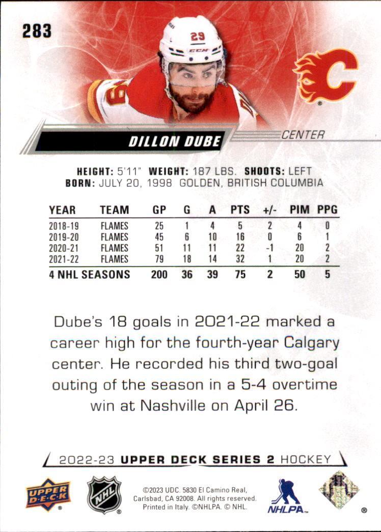 2022-23 Upper Deck #283 Dillon Dube 1