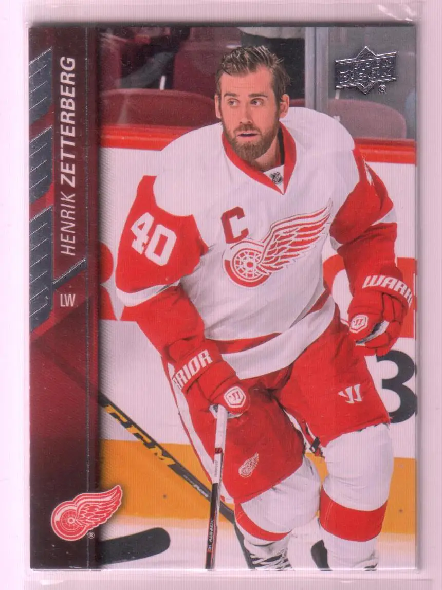 2015-16 Upper Deck #317 Henrik Zetterberg UER/Last name spelled