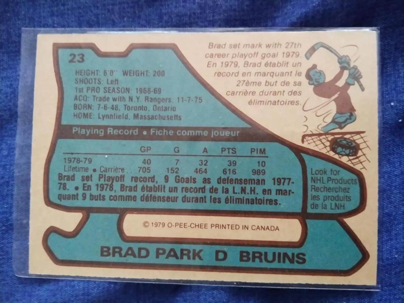 1979-80 O-Pee-Chee #23 Brad Park 1