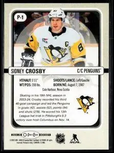 2024-25 O-Pee-Chee OPC Premier #P1 Sidney Crosby 1