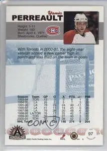 2001-02 Pacific Adrenaline #97 Yanic Perreault 1