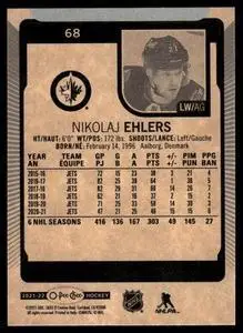 2021-22 O-Pee-Chee #68 Nikolaj Ehlers 1
