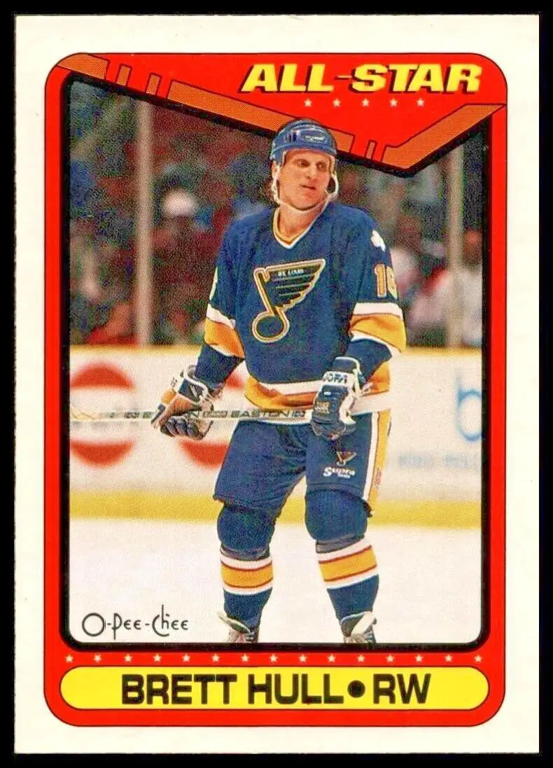 1990-91 O-Pee-Chee #195 Brett Hull AS1