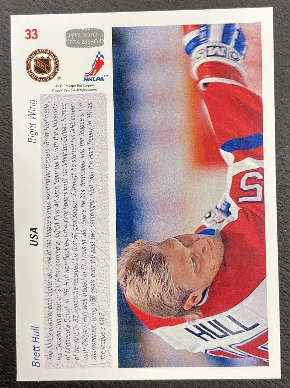 1991-92 Upper Deck #33 Brett Hull CC 1
