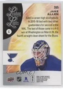 2016-17 Upper Deck MVP #355 Jake Allen LL 1