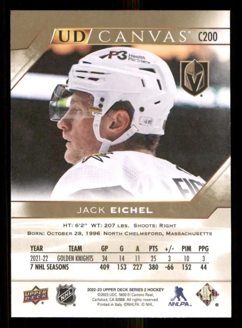 2022-23 Upper Deck UD Canvas #C200 Jack Eichel 1