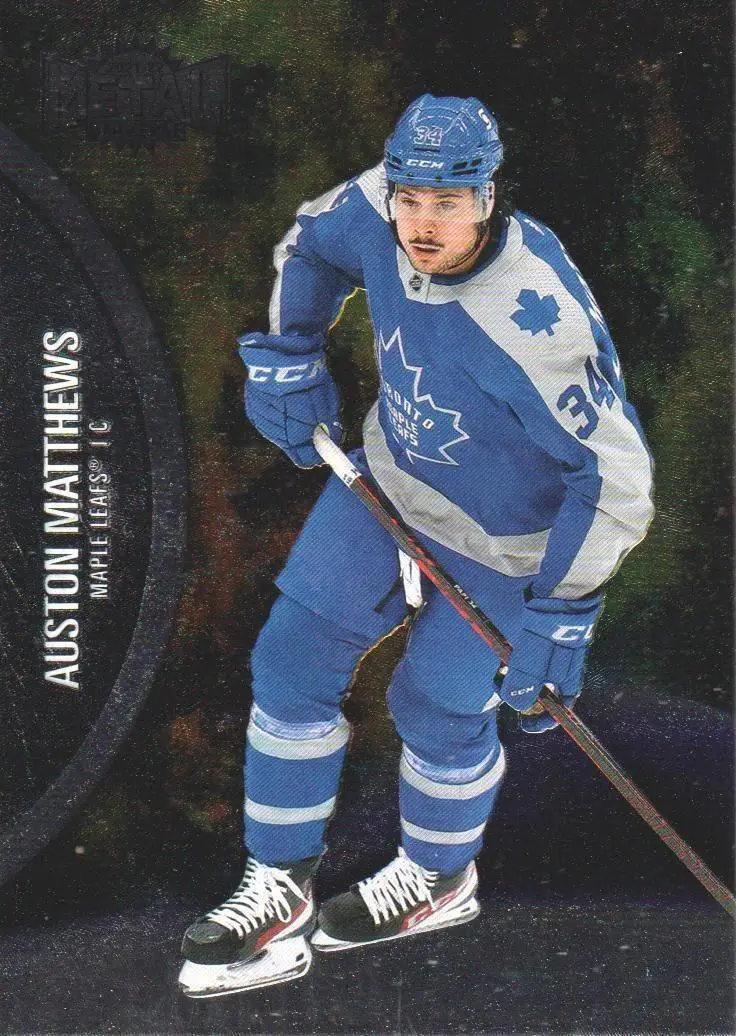 2021-22 Metal Universe #120 Auston Matthews AJ