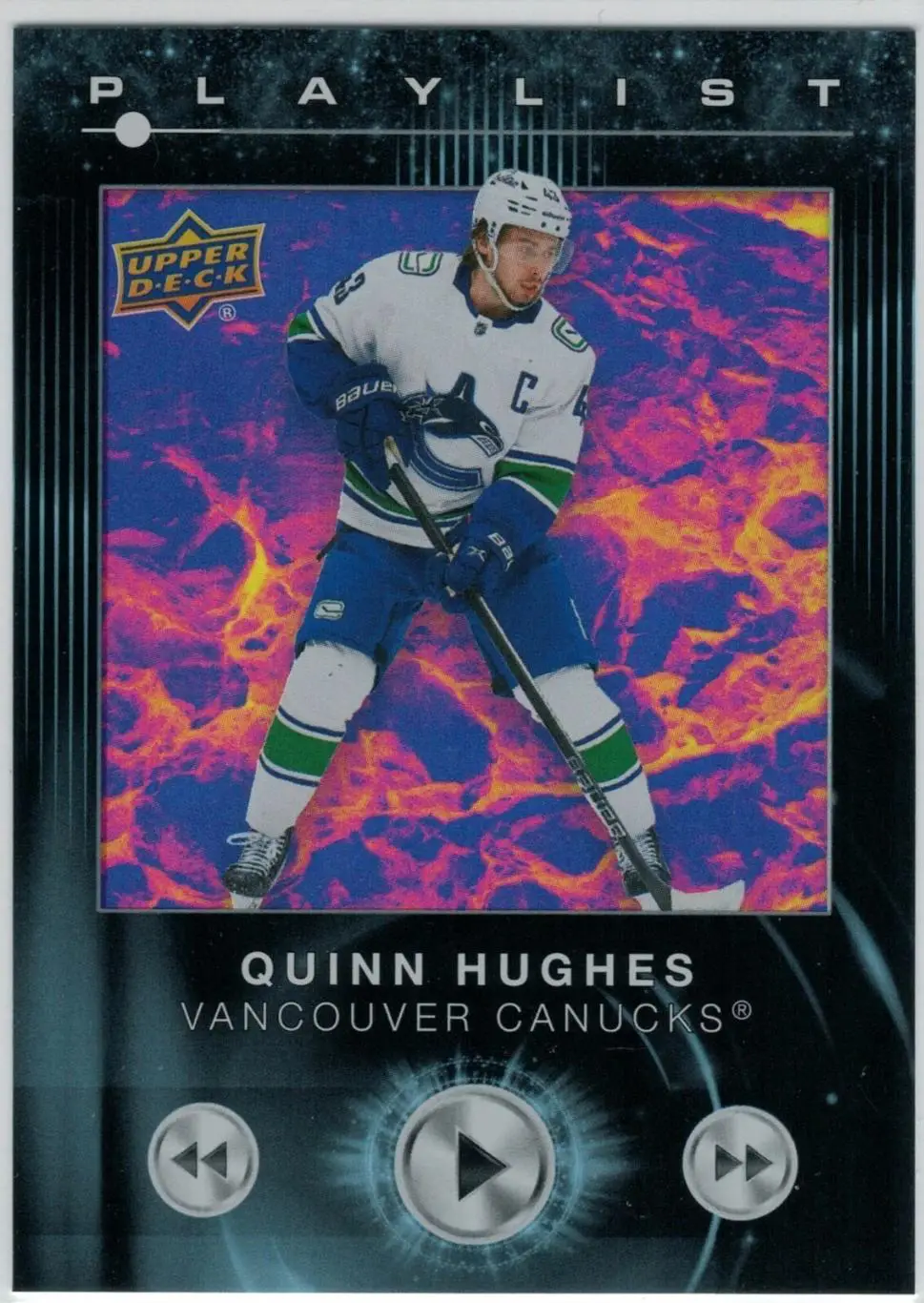 2024-25 Upper Deck Series 2 - Playlist - Speckle #PL-18 Quinn Hughes