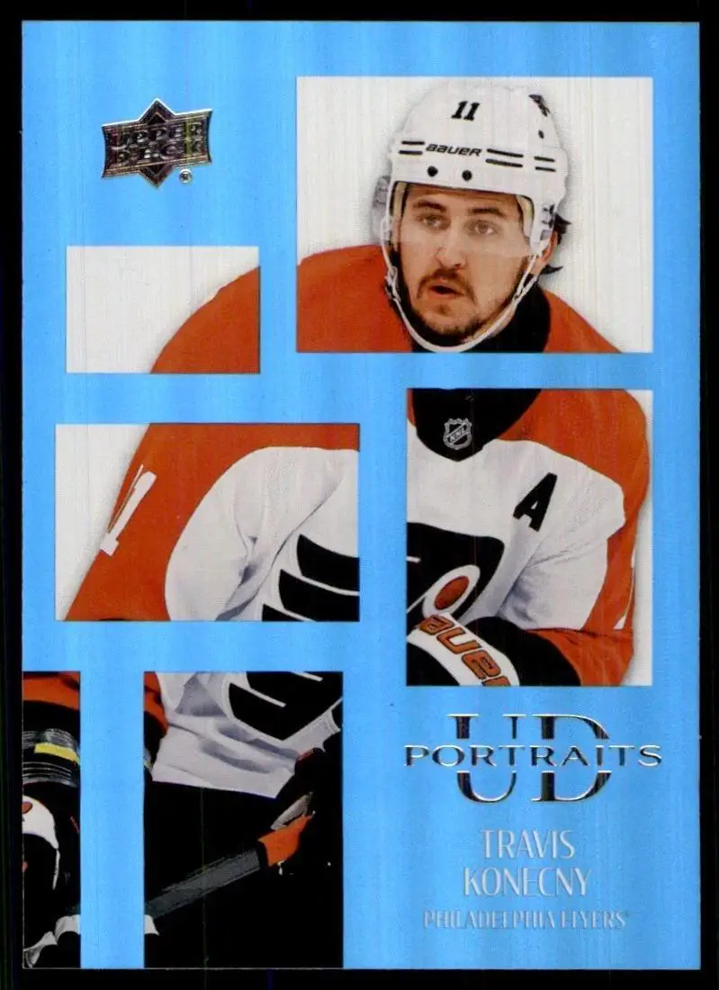 2024-25 Upper Deck Series 1 - UD Portraits - Speckle #P-8 Travis Konecny