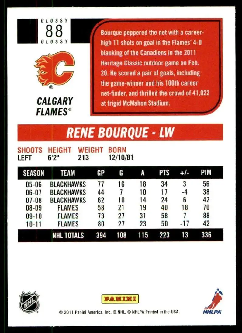 2011-12 Score - [Base] #88 Rene Bourque 1