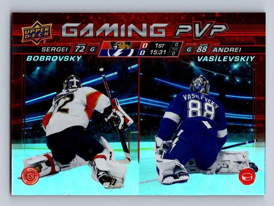 2024-25 Upper Deck Series 1 - Gaming PVP #GPVP-14 Bobrovsky/ Vasilevskiy