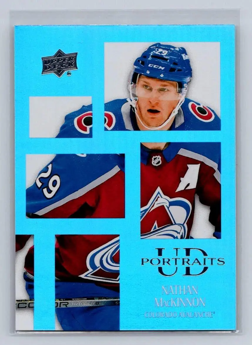 2024-25 Upper Deck Series 1 - UD Portraits #P-6 Nathan MacKinnon