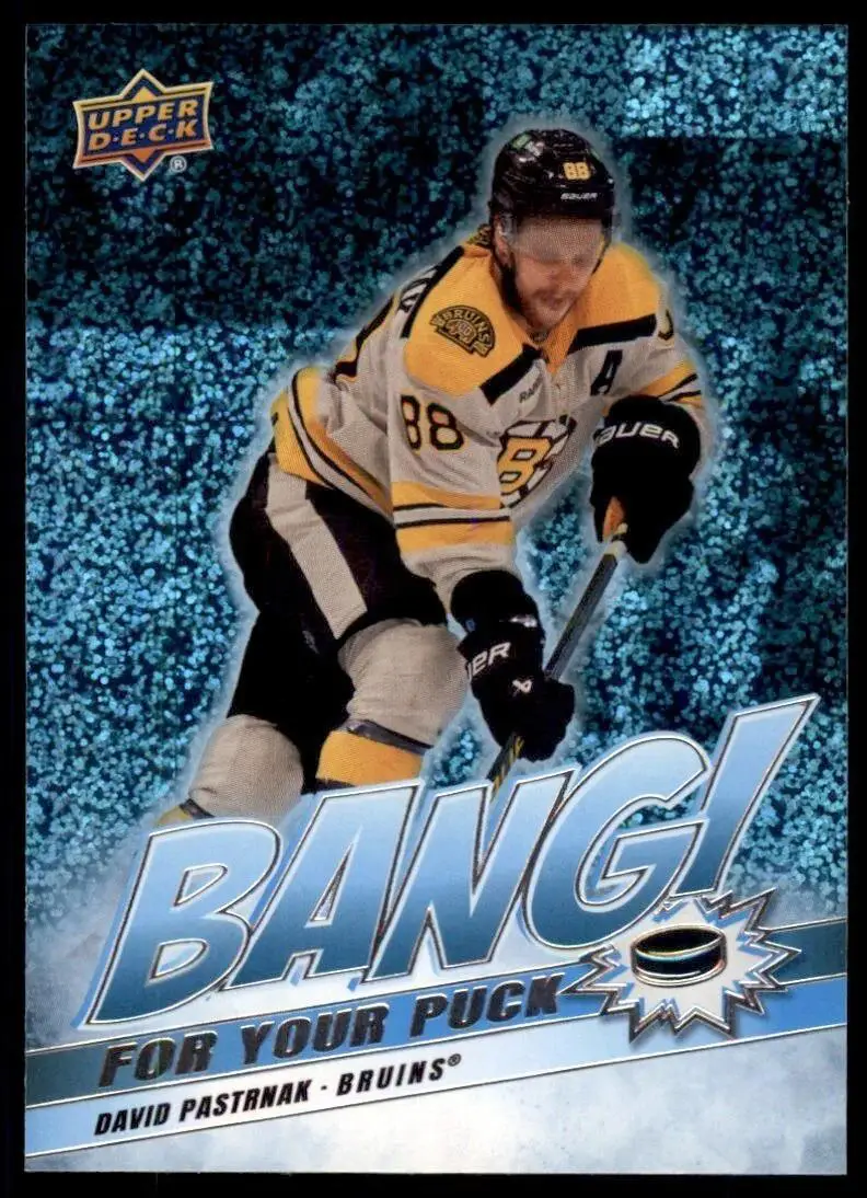 2024-25 Upper Deck Series 2 - Bang For Your Puck - Speckle #BP-9 David Pastrnak
