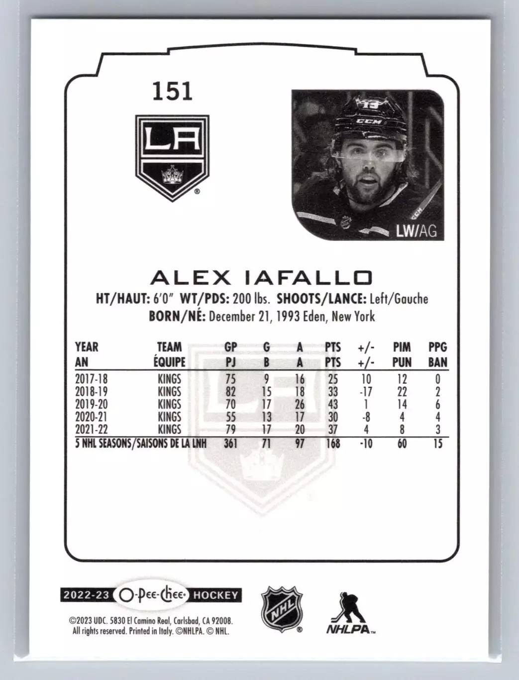 2022-23 O-Pee-Chee #151 Alex Iafallo 1