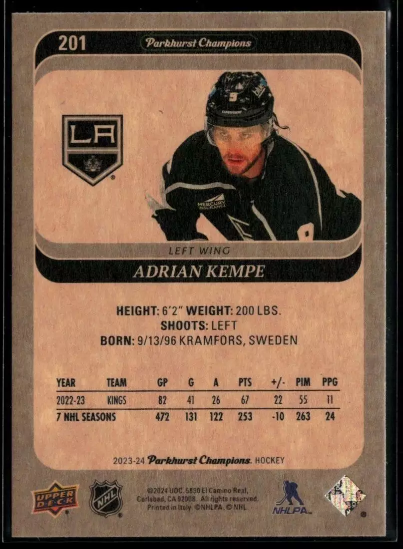 2022-23 Parkhurst Champions #32 Adrian Kempe 1