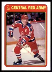1990-91 O-Pee-Chee Red Army #10R Viacheslav Bykov