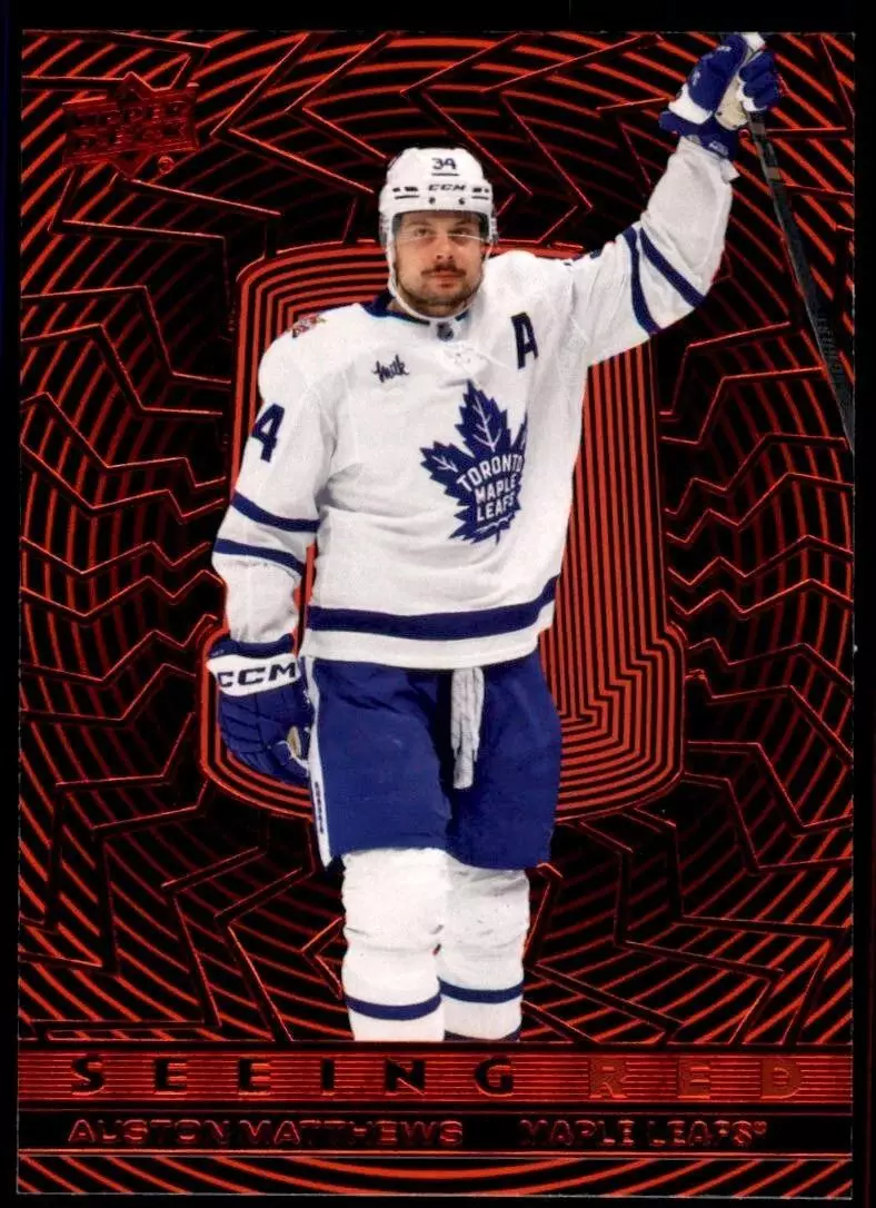 2023-24 Upper Deck Seeing Red #SR99 Auston Matthews