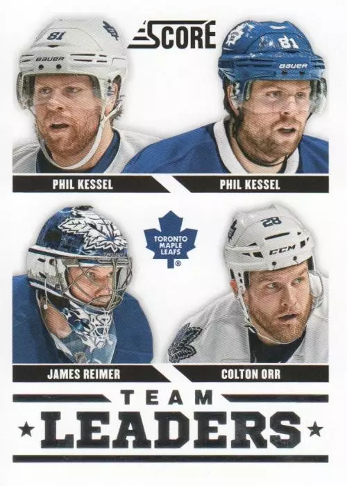 2013-14 Score #577 Phil Kessel TL/Colton Orr/James Reimer/Phil Kessel