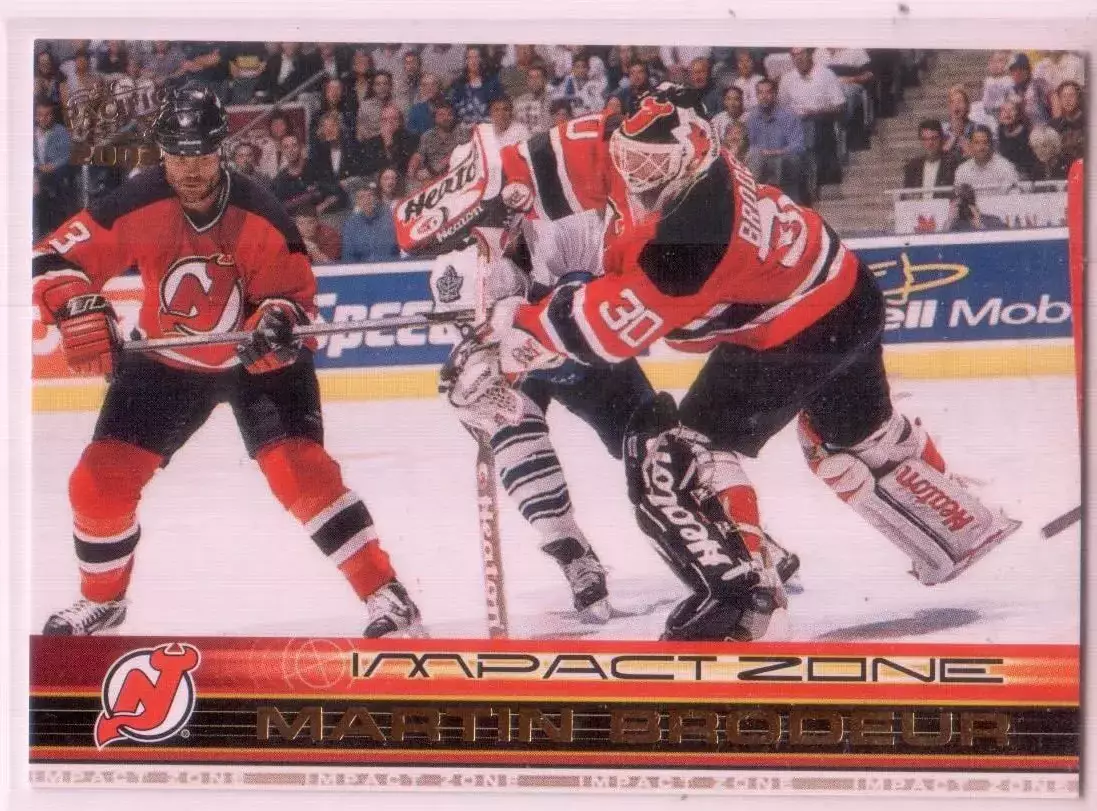 2001-02 Pacific Impact Zone #12 Martin Brodeur