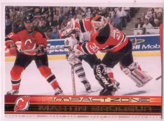 2001-02 Pacific Impact Zone #12 Martin Brodeur