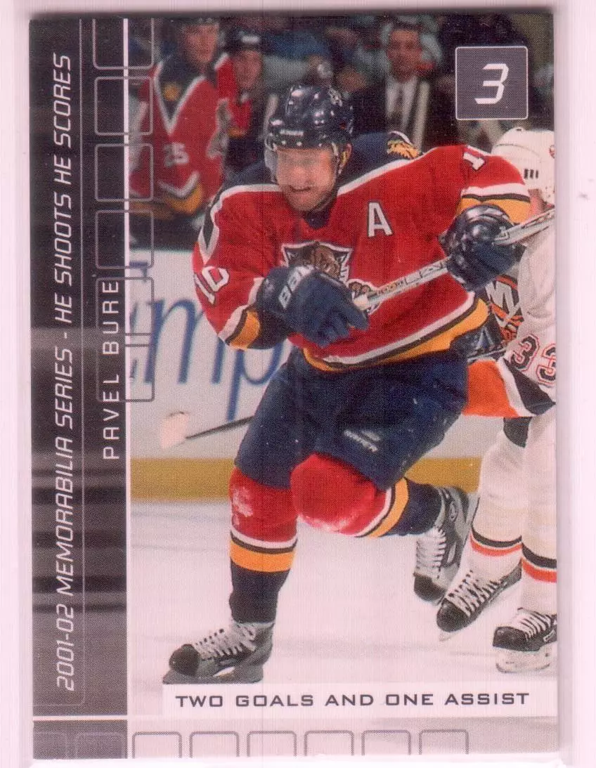 2001-02 BAP Memorabilia He Shoots He Scores Points Pavel Bure 3 pts.