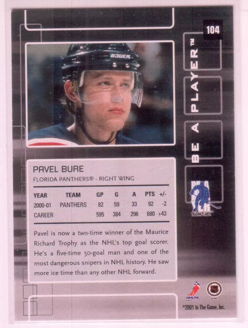 2001-02 BAP Memorabilia #104 Pavel Bure 1