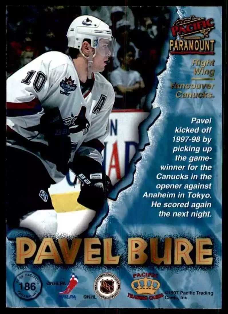 1997-98 Paramount #186 Pavel Bure 1