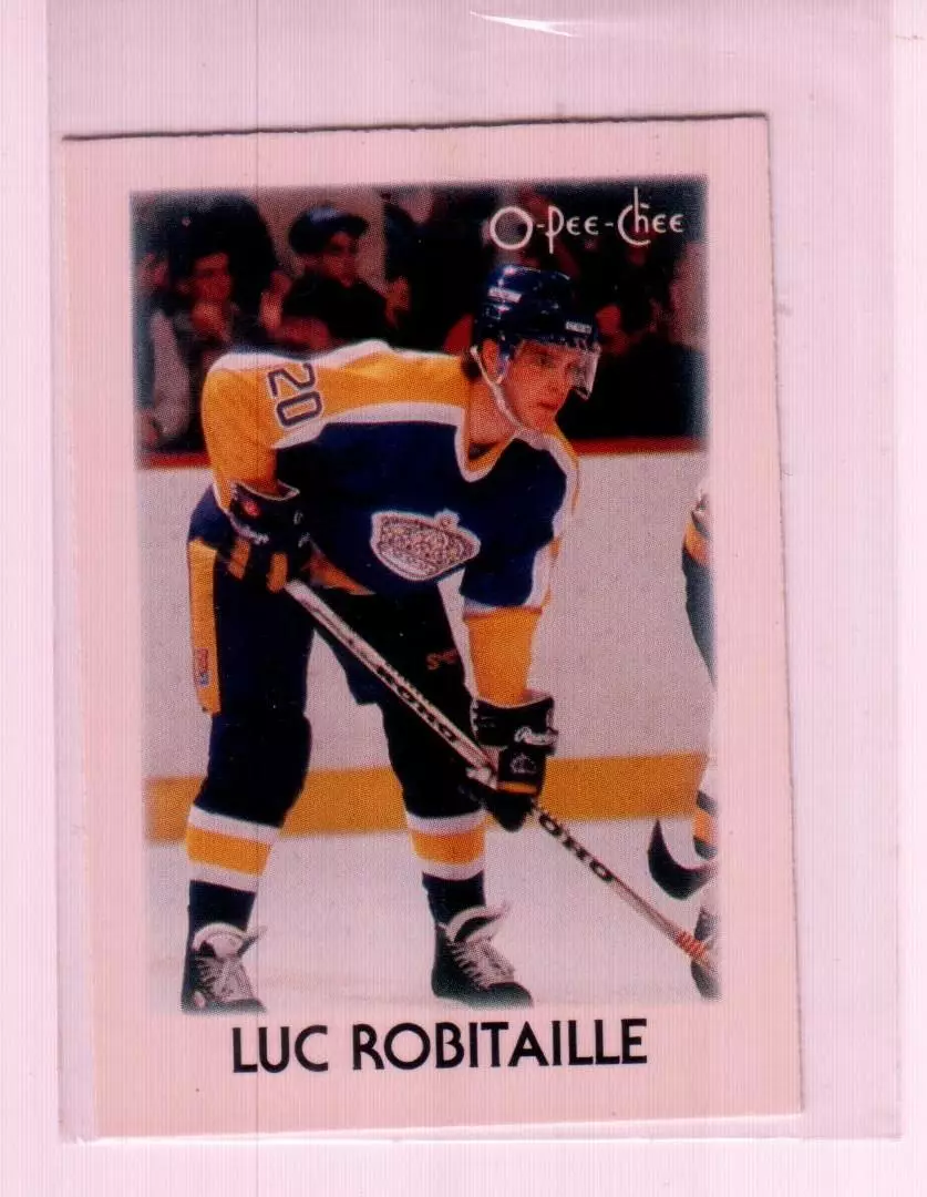 1987-88 O-Pee-Chee Minis #35 Luc Robitaille
