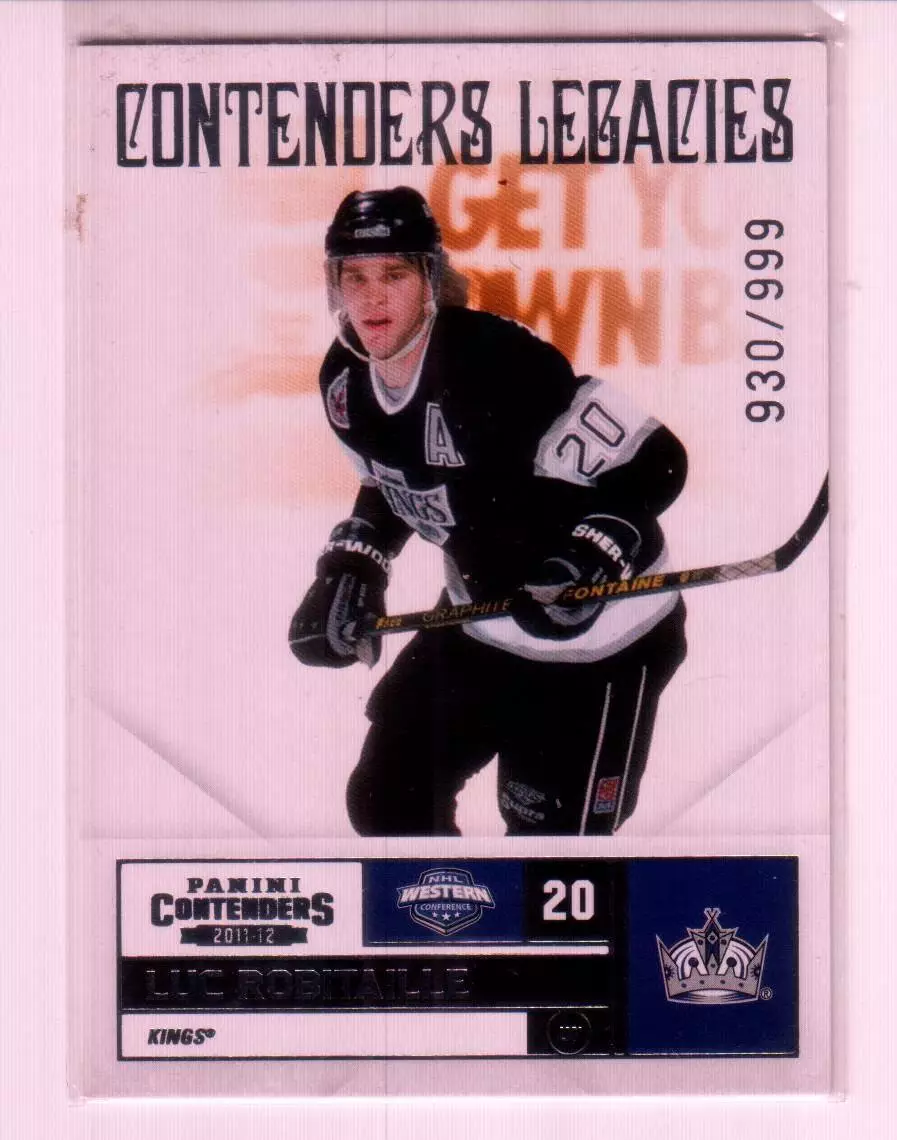2011-12 Panini Contenders #158 Luc Robitaille CC 930\999