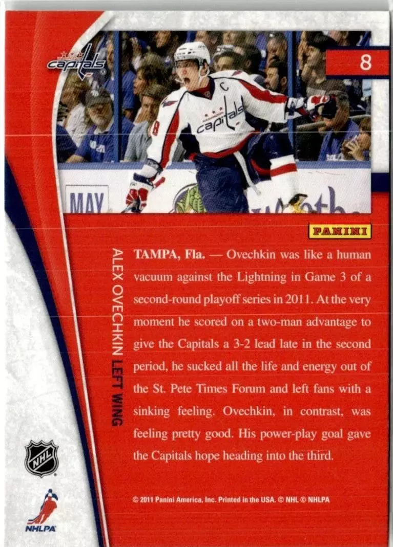 2011-12 Pinnacle #8 Alex Ovechkin 1