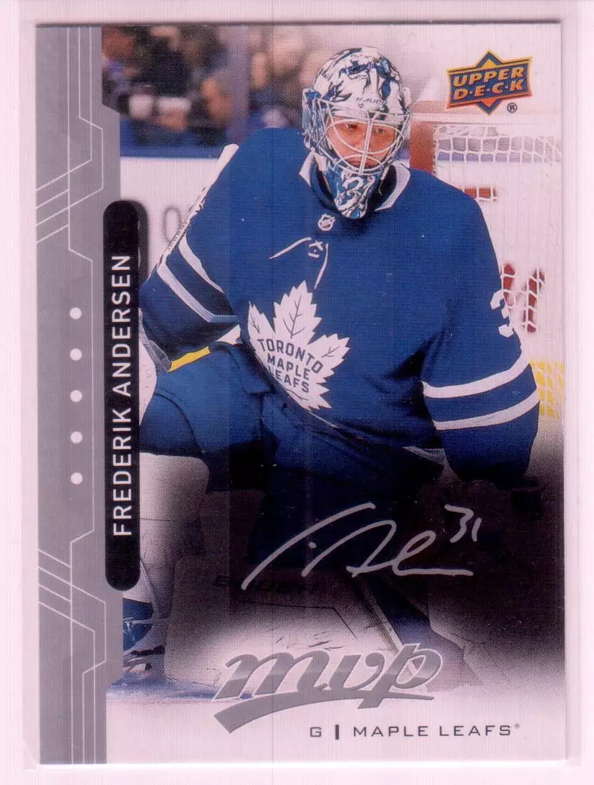 2018-19 Upper Deck MVP Silver Script #197 Frederik Andersen