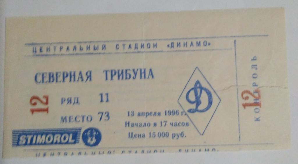 ЦСКА- Спартак 13.04.1996