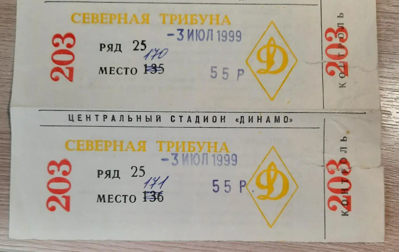 ЦСКА-Локомотив Москва 3.07.1999