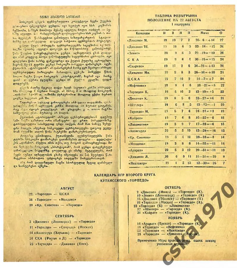 Торпедо Кутаиси- ЦСКА 22.08.1963 Копия!!!! 1