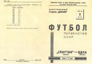 Спартак Москва - ЦДКА(ЦСКА) 1947 Копия!!!