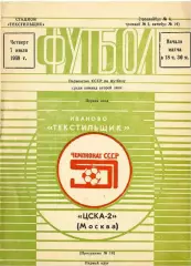 Текстильщик Иваново - ЦСКА-2 7.07.1988