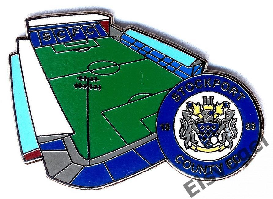 Знак Стадион Стокпорт Каунти Эджли Парк Англия. Stockport County