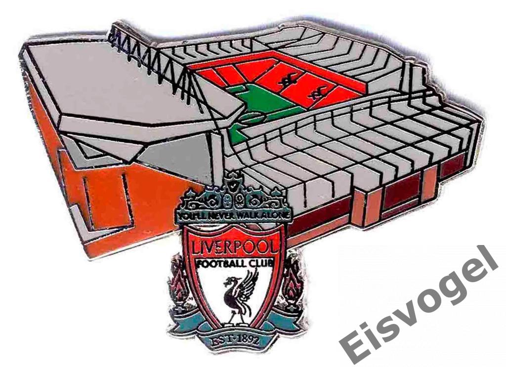 Знак Стадион Ливерпуль Энфилд Англия. Liverpool City Football Club