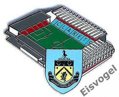 Знак Стадион Бернли ФК Англия Burnley FC - Turf Moor Значок стадион