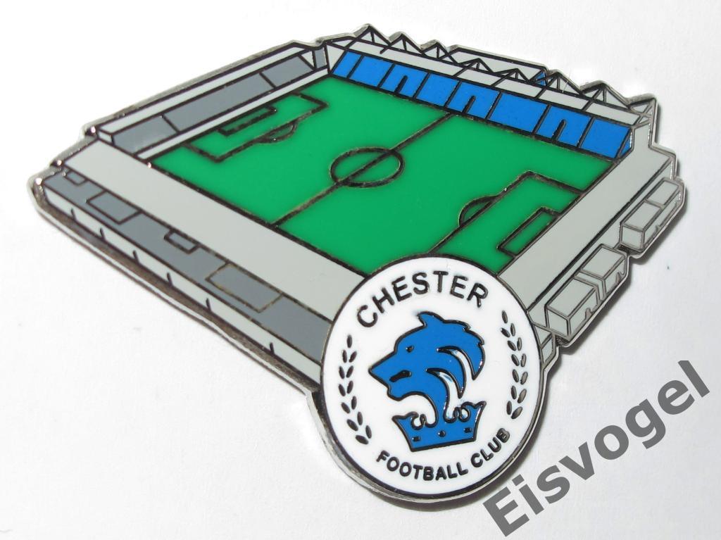 Знак Стадион Честер Англия Chester FC Deva Stadium Значок стадион 1