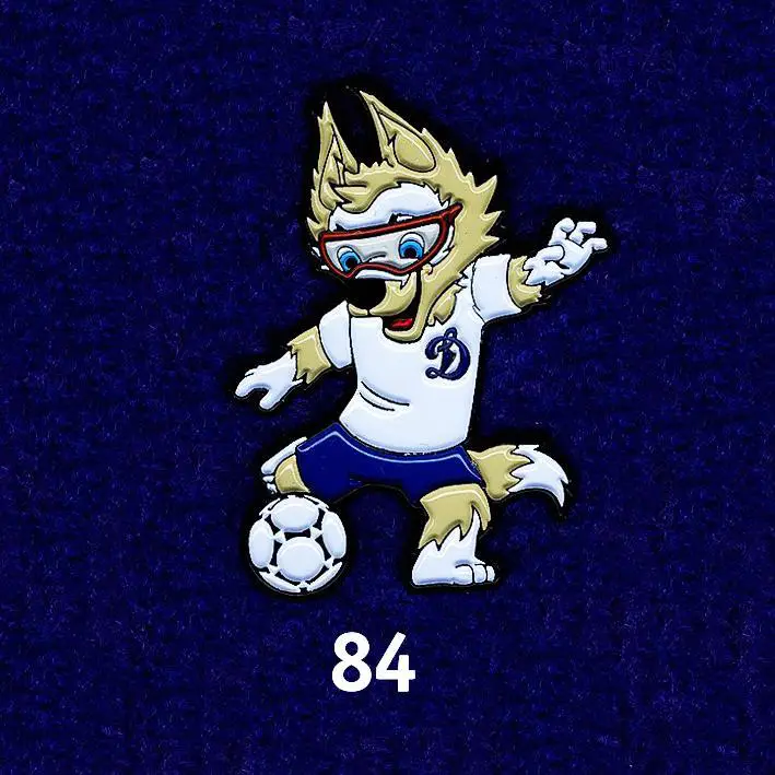 Знак, значок Динамо Забивака. Чемпионат мира 2018. Талисман