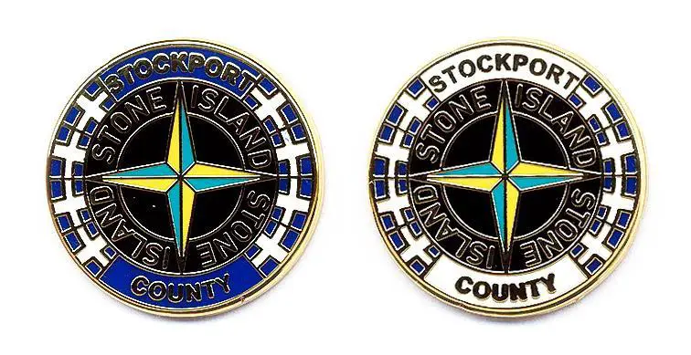Знак, значок. Stockport County FC, Stone Island. ФК Стокпорт Каунти. 1