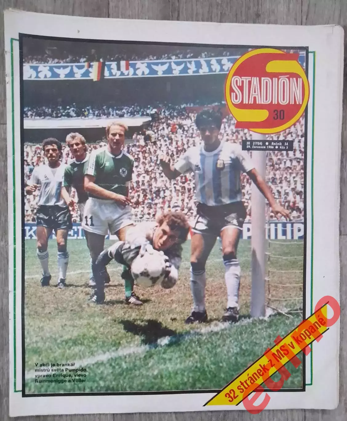 журнал стадион спецвыпуск. Футбол 1986г.