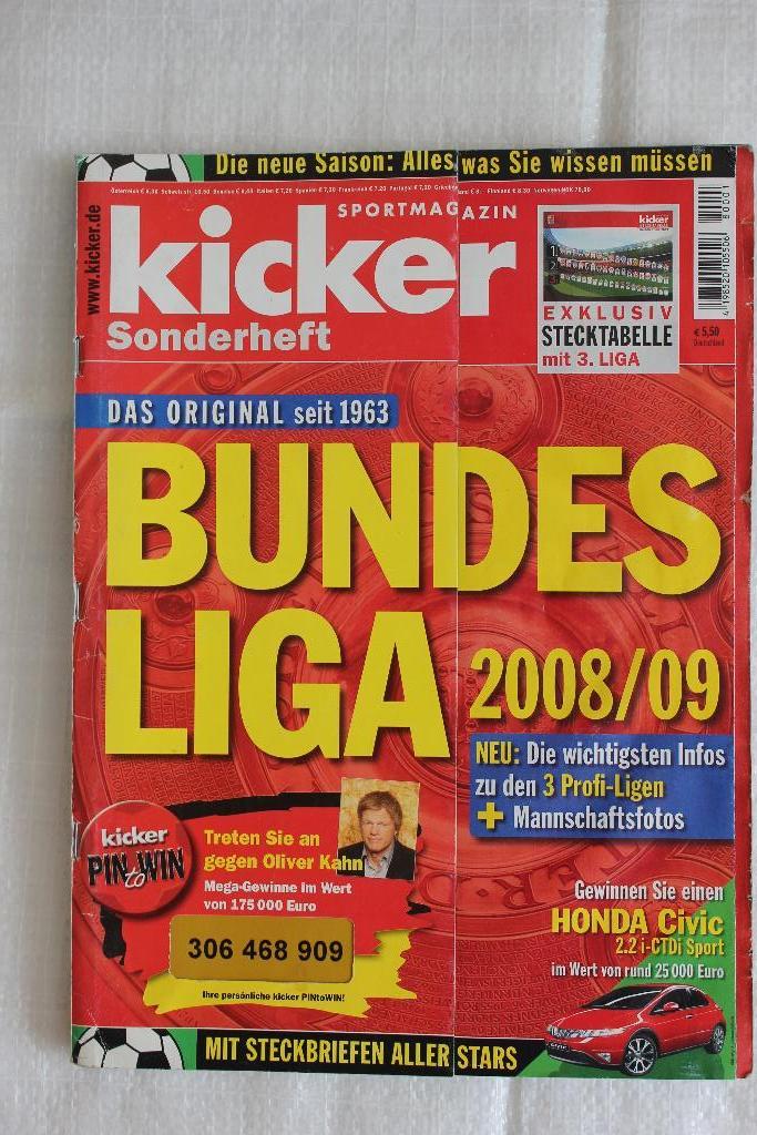 журнал Kicker Бундеслига 2008/2009