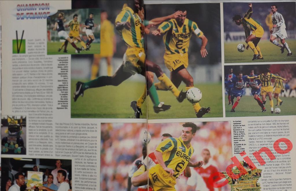 журнал ONZE 1995 г Итоги Чемпионат Франции 6