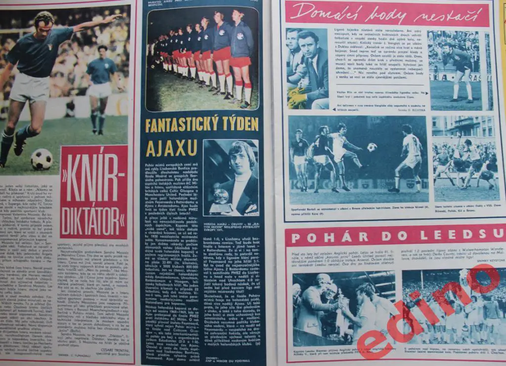 журнал Стадион 1972г №21 Интернационале Милан 2